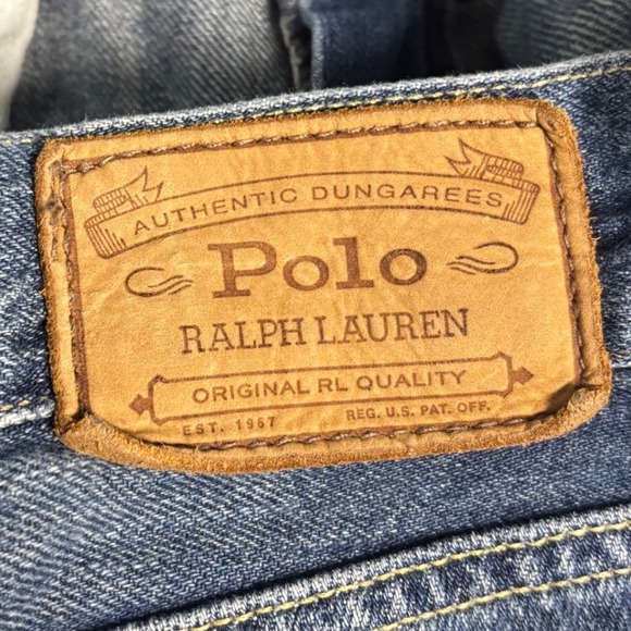 Polo Ralph Lauren Astor Slim Boyfriend Jeans Medium Wash Distressed Size 32 - Picture 6 of 10